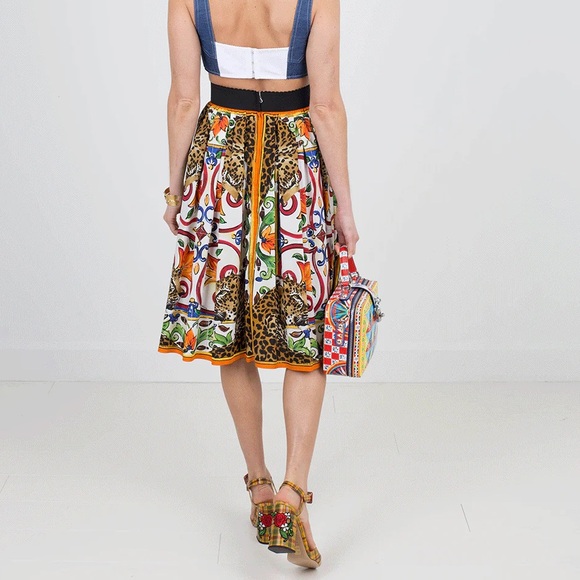 Dolce & Gabbana Leopard Print Skirt - Picture 1 of 4